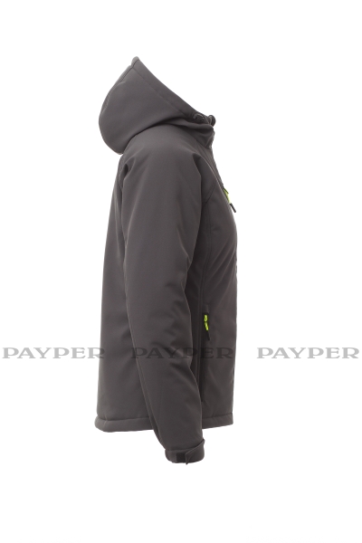 Wattierte Softshelljacke GALE PAD LADY in anthrazit